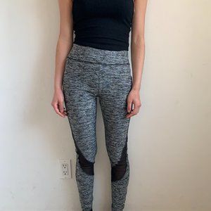 Hollister gray heather sport leggings with mesh